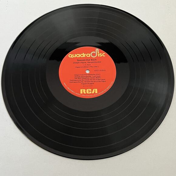 Joseph Payne ‎Spaced-Out Bach Vinyl LP 1974 RCA QuadraDisc ARD1-0439 - Picture 6 of 8